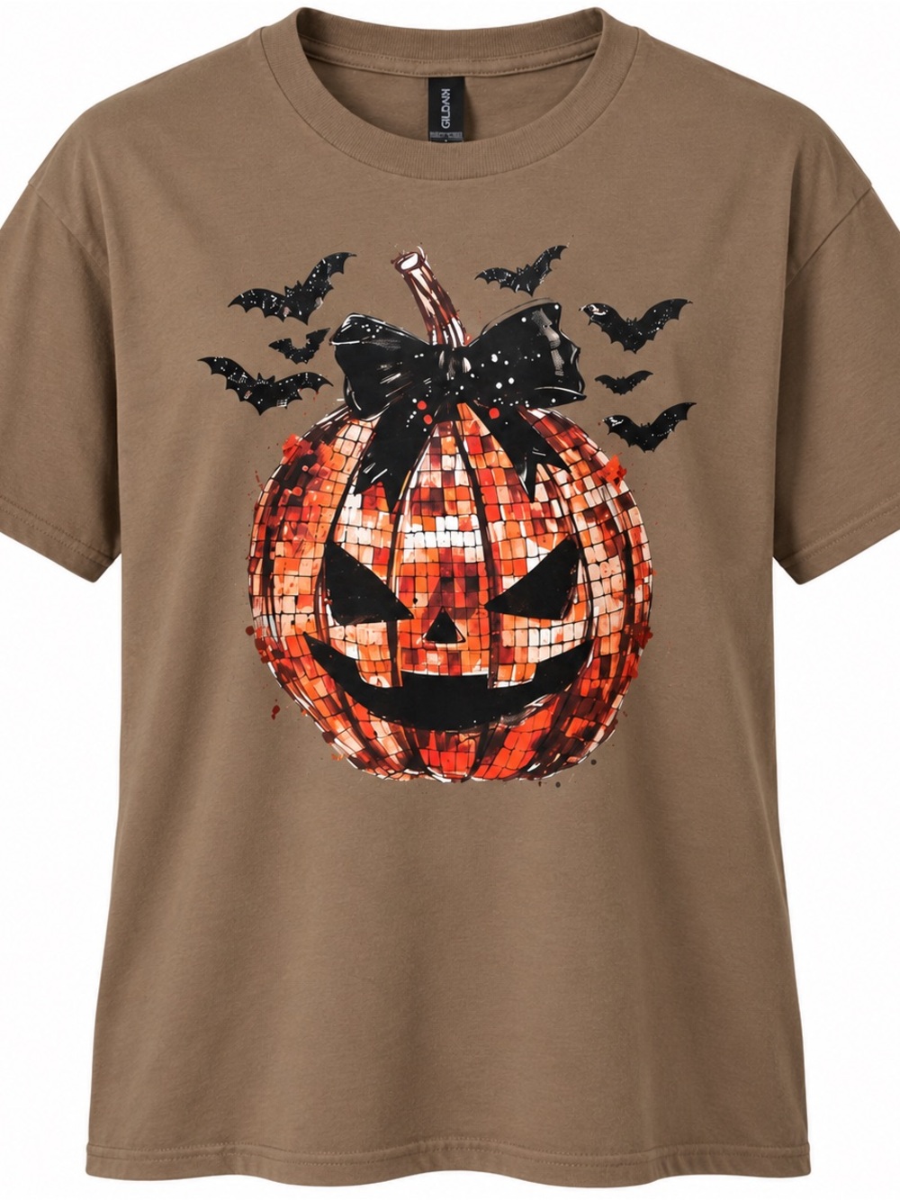 Adult XL NWOT Disco Pumpkin Graphic Tee